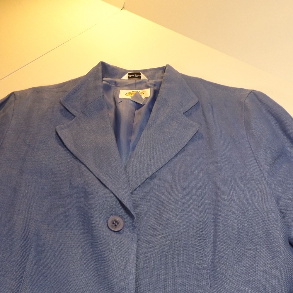 Talbots Irish Linen Blue Women's Blazer, Size 6
